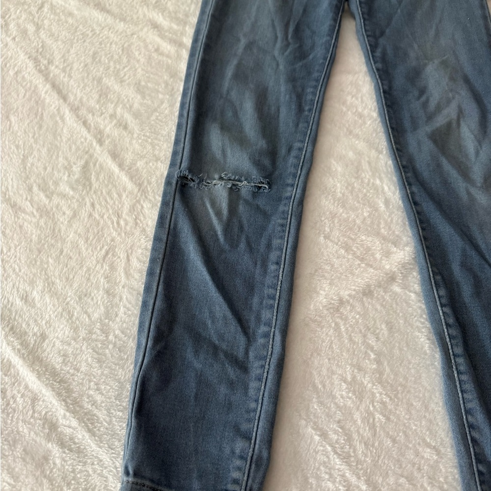 Levi’s 720 High Rise Super Skinny Stretch Distressed Jeans Size 27 - Picture 2 of 7